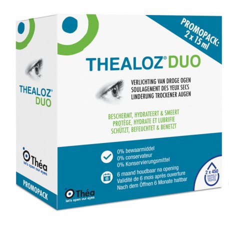 THEALOZ DUO GOUTTES OCULAIRES 2 X 15ML