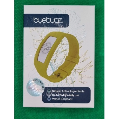 BYEBUGZ BRACELET ANTI-MOUSTIQUES CRUSHED LIME