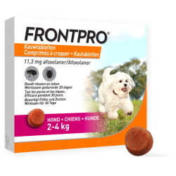 FRONTPRO 11 MG CHIEN 2-4 KG 3 COMPRIMES A CROQUER