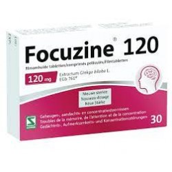 FOCUZINE 120 MG VSM 30 COMPRIMES