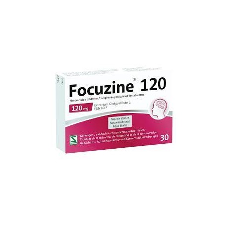 FOCUZINE 120 MG VSM 30 COMPRIMES