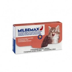 MILBEMAX VET CHATS DE PLUS DE 2KG 16/40MG 2 COMPRIMES