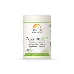 be-life curcuma 2400 bio 60 gelules