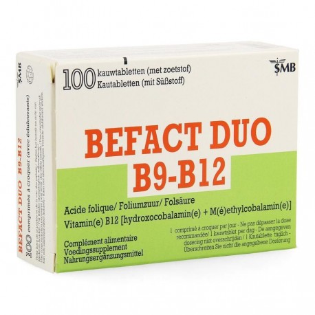 BEFACT DUO B9-B12 100 COMPRIMES