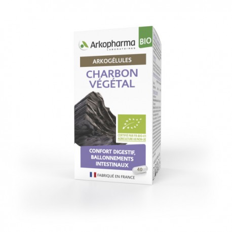 ARKOGELULES CHARBON VEGETAL BIO 40 CAPS