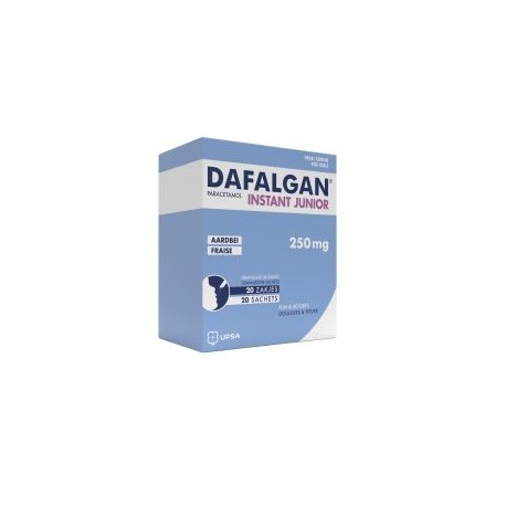 DAFALGAN INSTANT JUNIOR FRAISE 250MG 20 SACHETS