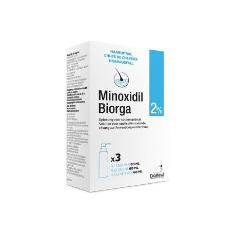 MINOXIDIL 2% CHUTE DE CHEVEUX SOL BAILLEUL 3X60ML