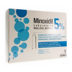 MINOXIDIL BIORGA 5% CHUTE CHEVEUX SOL 3 X 60 ML