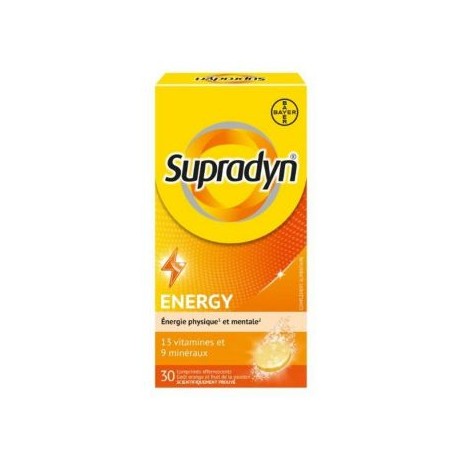 SUPRADYN ENERGY 30 COMPRIM2S EFFERVESCENTS