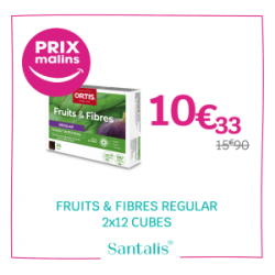 ortis fruits et fibres regular 24 cubes
