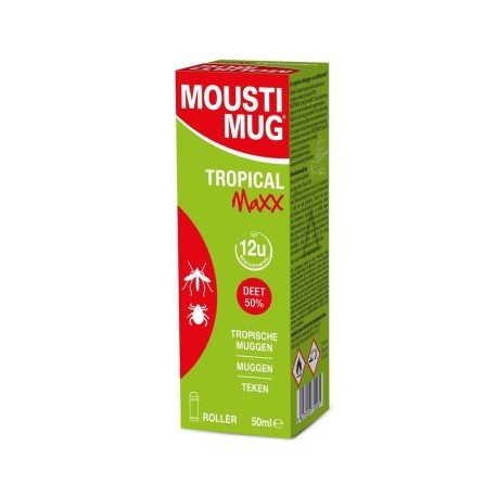 MOUSTIMUG TROPICAL MAXX DEET 50% ROLLER 50ML