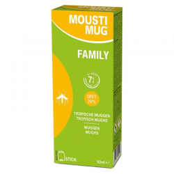 MOUSTIMUG DEET 20% STICK 50ML