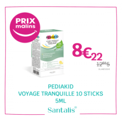 PEDIAKID MAL DE TRANSPORT 10 STICKS LIQUIDES PRETS A BOIRE