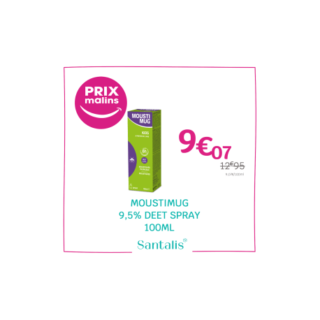 MOUSTIMUG DEET 9.5% SPRAY 100 ML