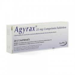 AGYRAX MAL DE TRANSPORT 25MG 20 COMPR