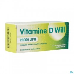 VITAMINE D WILL VITAMINE D3 25000 UI 24 CAPS MOLLES