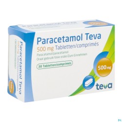 PARACETAMOL 500 MG 30 COMPRIMES TEVA