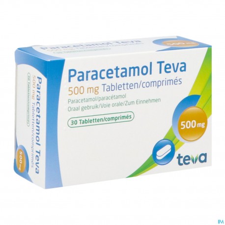 PARACETAMOL 500 MG 30 COMPRIMES TEVA