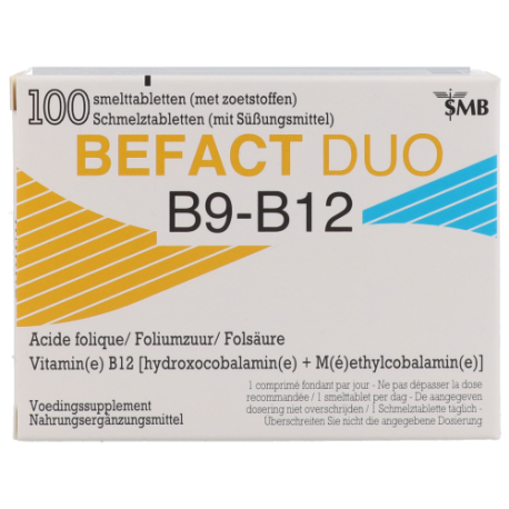 BEFACT DUO B9-B12 100 COMPRIMES