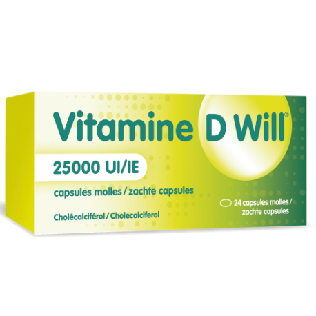 VITAMINE D WILL VITAMINE D3 25000 UI 24 CAPS 