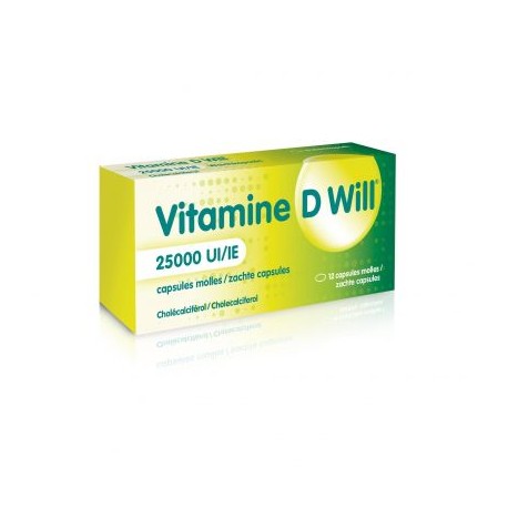VITAMINE DWILL 25000 IU 12 CAPS MOLLES