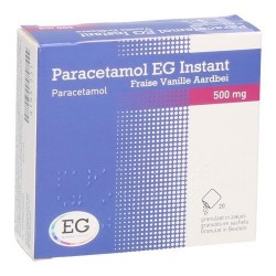 PARACETAMOL EG INSTANT 500MG VANILLE FRAISE 20 SACH