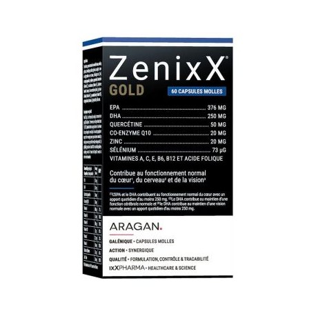 ZENIXX GOLD OMEGA 3 COEUR CERVEAU ET VISION 60 CAPS