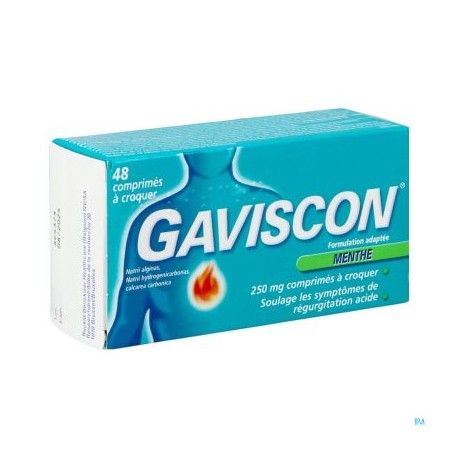 GAVISCON MENTHE 48 COMP A CROQUER