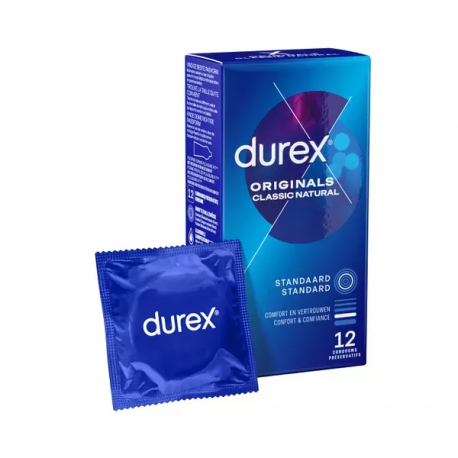 DUREX ORIGINALS CLASSIC NATURAL 12 CONDOOMS