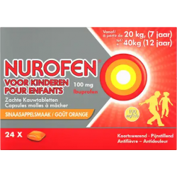 NUROFEN ENFANT 100 MG CAPS 24 MOLLES A MACHER