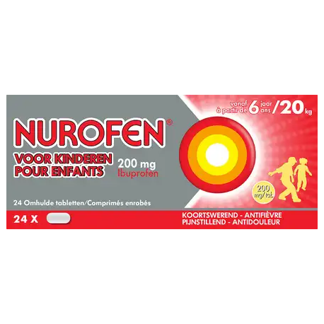 NUROFEN ENFANT 200 MG 24 COMPR PELL