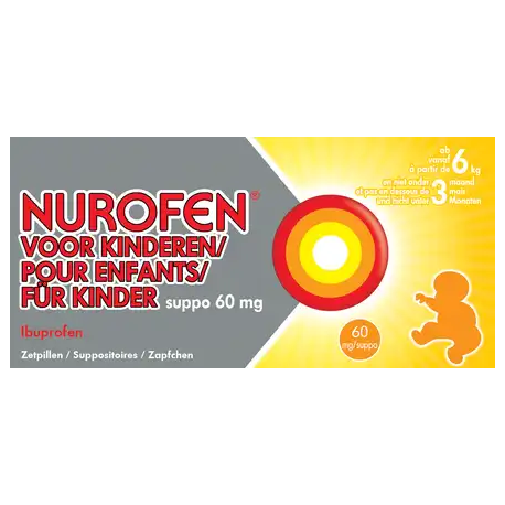 NUROFEN ENFANT 60 MG 10 SUPPOSITOIRES