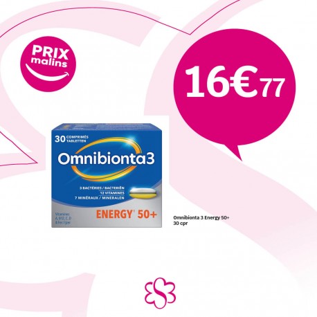 OMNIBIONTA 3 ENERGY 50 + 30 COMPRIMES