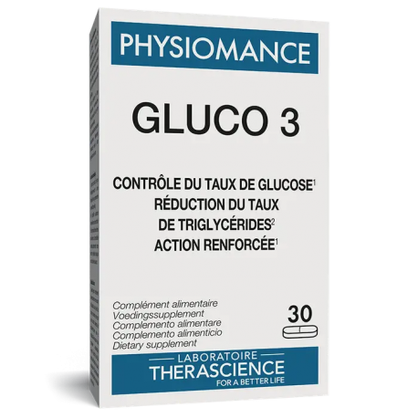 GLUCO-3 CONTROLE DU TAUX DE GLUCOSE 30 COMPR PHYSIOMANCE
