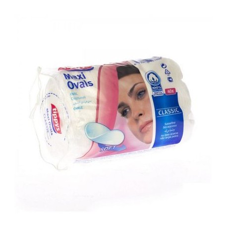 TIPPYS MAXI OVALS DISQUES DE COTON DEMAQUILLANT 40 PIECES DEMAQUILLANT