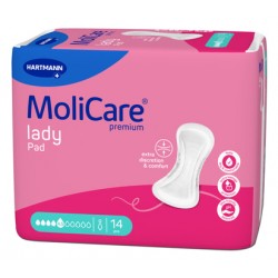 MOLICARE PREMIUM LADY PAD 4.5 DROPS 43X16,2CM 14 PIECES