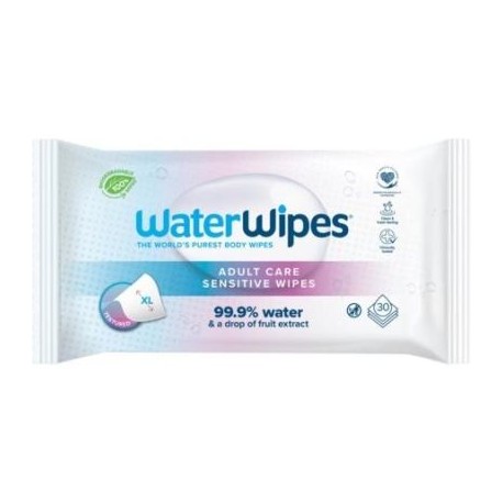 WATERWIPES LINGETTES ADULTES 30 PIECES
