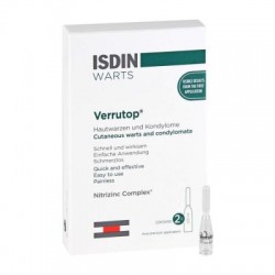 ISDIN VERRUTOP 4 AMPOULES TRAITEMENT DES VERRUES DIFFICILES
