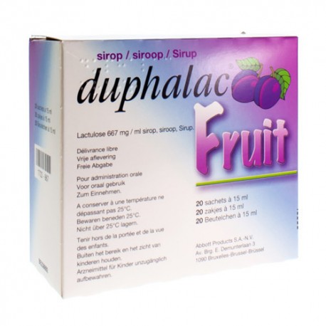 DUPHALAC FRUIT SIROP SACHETS 20 X 15 ML