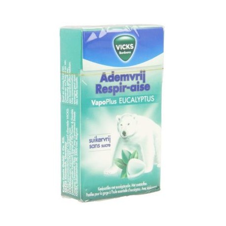 VICKS RESPIR-AISE EUCALYPTUS PASTILLES A SUCER